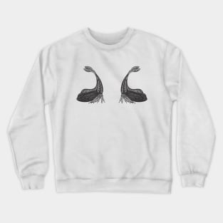 Y-Horned Treehoppers in Love - insect design on white Crewneck Sweatshirt